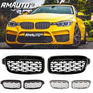 Grille de pare-chocs avant RMAUTO, grille de course, grille en forme de diamant, style M pour BMW Série 3 F30 F31 320I 325I 328I 330I 2012-2018 - Product Image 1