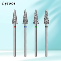 HYTOOS Embouts de ponceuse coniques en carbure de tungstène professionnels pour élimination de l'acrylique et du gel dur, outil de manucure et pédicure