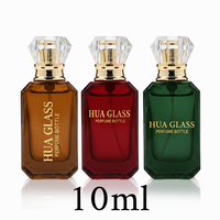 Venta al por Mayor 2026: Botella de Perfume Octogonal de Vidrio de 10 ml, Tamaño de Bolsillo, con Tapa Facetada Transparente, Logotipo Personalizado OEM Disponible