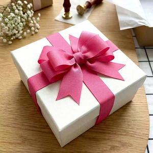 ริบบิ้นโกรเกรนโพลีเอสเตอร์แบบยั่งยืนขนาด 1 นิ้ว สำหรับตกแต่งของขวัญในงานเทศกาลและงานแต่งงาน - Product Image 5