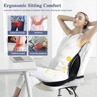 Coussin lombaire ergonomique en mousse à mémoire de forme avec sangle réglable, support dorsal pour siège de camionneur, vente en gros