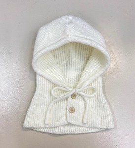 Однотонная балаклава-шарф с пряжкой и шнуровкой, с шелкографией, 100% шерсть, унисекс, Common DELL - Product Image 6