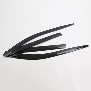 Accesorios Exteriores, Parasoles Laterales para Ventanas, Visera para Lluvia, Visera para Puerta, Cromado Negro para 2019 - Product Image 5