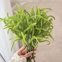 Lot de 3 tiges d'amarante artificielle en mousse, feuillage suspendu pour arrangements floraux de mariage