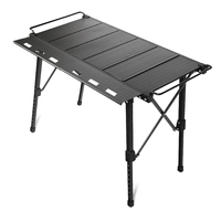 Table de camping portable IGT System, table de cuisine pliable en alliage d'aluminium, station de cuisson modulaire extérieure personnalisable