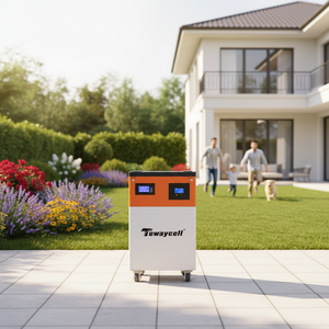 Tewaycell オールインワン 110v/220v オフグリッドソーラーパワーウォール 51.2V 100Ah 5KWh 5KWインバーター搭載 家庭用＆キャンプ用 - Product Image 1