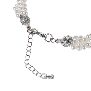 WENCHI TWB802 Brazalete Elegante con Cuentas de Perlas Naturales de 4 Hileras - Product Image 2