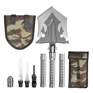 Pelle multifonction Baolian 15 pouces avec lame épaissie, outil militaire pour le camping en plein air - Product Image 5