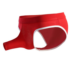 Sous-vêtements en coton pour hommes, caleçons boxer avec poche en forme de trompe d'éléphant - Product Image 3