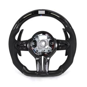 Volant en fibre de carbone forgé avec lumières LED |   Sporl |   Pour <span class=keywords><strong>BMW</strong></span> M Style F10 F15 F16 F20 F25 F30 F31 F34 F36 M3 F80 M4 F82 - Product Image 1