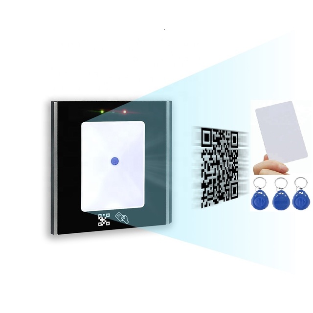 Manufacturer RS232/ RS485 RFID Reader QR Code Barcode Scanner Access Control Card Reader with USB,TCP-IP Interface