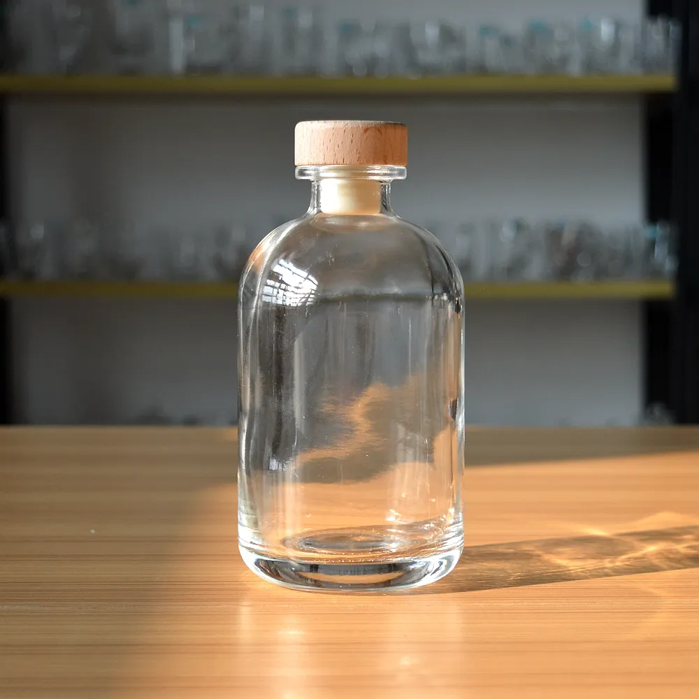 Sumbat Gabus Botol Kaca 500Ml untuk Rum/Wiski/Gin/Vodka