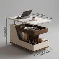Table basse mobile pliable moderne et minimaliste, multi-usages, portable, écologique, avec structure durable, pour salon et maison