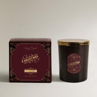 Vente en gros de grands contenants en verre pour bougies, pots en verre de luxe vides pour bougies parfumées, coffret cadeau avec couvercles et emballages