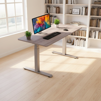 Bureau debout à double moteur, cadre électrique réglable en hauteur avec mémoire de position, bureau ergonomique assis-debout pour le bureau à domicile