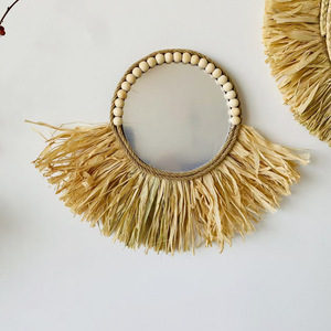 Nordic Bohemian Lafite Grass personalizado colgante de pared tejido exquisito para restaurante dormitorio sala de estar Fondo adorno de pared - Product Image 4