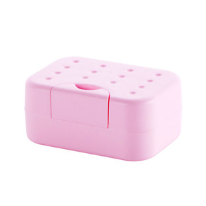 Jabonera portátil con tapa, caja de jabón rectangular de plástico impermeable para viaje, para baño y uso facial - Product Image 4