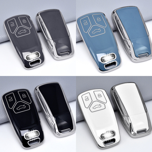 DM Clé de voiture en TPU de bonne qualité, très vendue, adaptée aux clés de voiture Audi Smart A4l Q5l A5 <span class=keywords><strong>Q7</strong></span>, protection complète, clé souple, télécommande automatique - Product Image 2