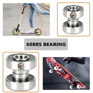 ตลับลูกปืนโรลเลอร์สเก็ต Flyleopard 608-2RS ขนาด 8x22x7 มม. Abec-3 ทำจากเหล็กโครเมียมทรงกระบอก สำหรับการใช้งานความเร็วสูง - Product Image 3