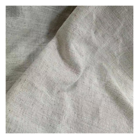 Kain Linen Rayon campur 12S kain Slub pasir dicuci sejuk lembut tahan lama polos kain Linen Viscose untuk pakaian