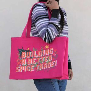 Bolsa de algodón de 22 pulgadas personalizada, bolsas de compras de comestibles reutilizables de Color sólido, bolsas de playa con logotipo impreso, adecuadas para bodas - Product Image 3