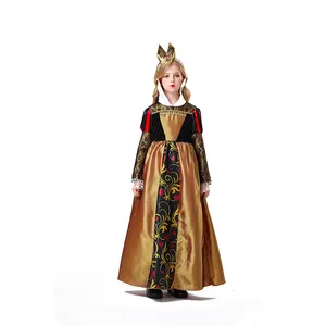 万圣节儿童游戏制服角色扮演红心公主礼服派对服装女孩角色扮演公主服装