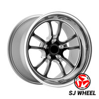 Jantes forgées SJ pour la course de dragster, finition noir brillant, 15 16 17 18 pouces, 5x120 5x127 pour berline, coupé, SUV, série F30 G20 G22 F10