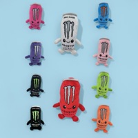 Peluche Monster Energy Zero Sugar Ultra White Energy Drink en forme de coussin doux, en polyester, pour les plus de 14 ans
