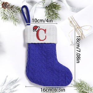 2025 <strong>Stocking</strong> Mini <strong>Christmas</strong> Gift for Holiday Decoration <strong>Christmas</strong> <strong>Stocking</strong> with Embroidered 26 Letters - Product Image 5