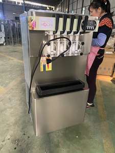 Mesin es krim melayani lembut komersial dengan <span class=keywords><strong>3</strong></span> + <span class=keywords><strong>2</strong></span> rasa dengan kompresor ganda/fungsi pendinginan dan pengaduk untuk dijual - Product Image 5