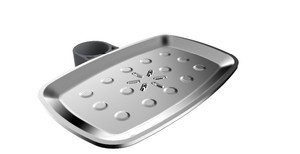 <span class=keywords><strong>Porte</strong></span>-<span class=keywords><strong>savon</strong></span> de douche de tête en plastique transparent personnalisé écologique avec finition chromée moderne conception de montage sur pont pour barre coulissante - Product Image 5