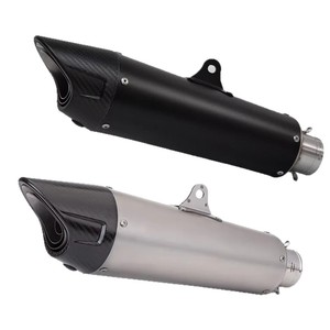 Tubo de Escape para Motocicleta de Acero Inoxidable, Estilo Cola de Tiburón, Universal para NINJA400 R3 <span class=keywords><strong>MT</strong></span> <span class=keywords><strong>15</strong></span> 450SR C27 - Product Image 5