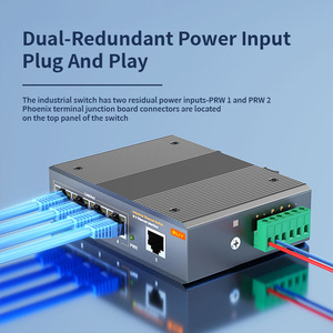 HOT Selling Industrial <b>Poe</b> <b>Switch</b> 1 SFP 4 RJ45 +1 Uplink 1550nm Fiber Optic Equipment Gigabit Optic Industrial Media Converter - Product Image 3