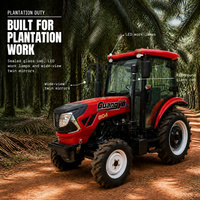 Tracteur robuste de 80 CV avec cabine climatisée et boîte de vitesses à douze rapports pour les unités agricoles commerciales