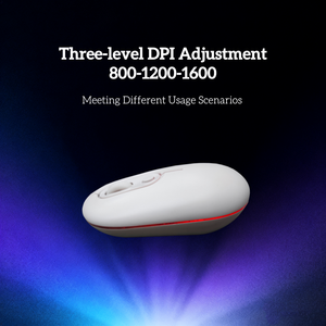 Cá Nhân Phẳng Thiết Kế Nhỏ Gọn 1600 Dpi Im Lặng Mini Văn Phòng Màu Trắng 2.4G Chuột Không Dây Với Ánh Sáng Đầy Màu Sắc Cho Máy Tính Xách Tay PC - Product Image 5