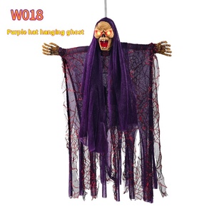 DAMAI Halloween Decoration with <b>Light</b> up Eyes <b>Motion</b> Activation Function Creepy Laughing Halloween Haunted House Prop Dcor - Product Image 6