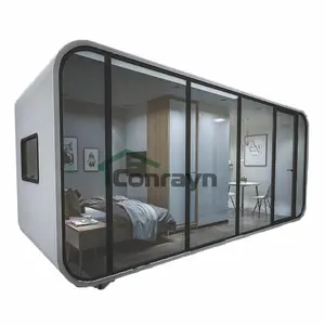 Sang Trọng Ngủ Capsule Prefab Nhà Prefab Apple Cabin Di Chuyển Prefab Sử Dụng Khách Sạn Hiện Đại Phổ Biến Container Nhà Sang Trọng Ngủ Capsule