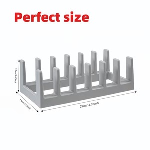 Pot Lid Storage Rack Square PP With Stand For Kitchen Draining Rack - Product Image 5