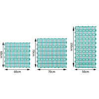 Plancher en plastique à lattes plates de haute qualité 70*70cm pour enclos à moutons, vente en gros pour les fermes avicoles et d'élevage