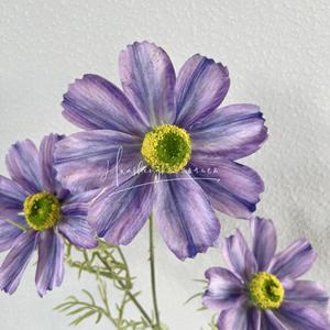 Artificial Cosmos <b>Flowers</b> Bouquet Plastic <b>Silk</b> High Simulation Wedding Decorations - Product Image 1