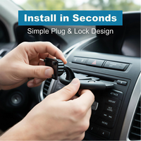 Support CD pour écran CarPlay avec boule de 17 mm pour téléphone portable, moniteur de voiture 4-11 pouces, support tablette Android Auto