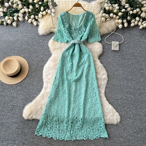Vestido Elegante Vintage 2026 para Mujer, Vestido de Encaje Entallado de Diseño Avanzado - Product Image 2