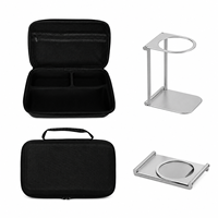 Support à café électrique pliable, étui de rangement rigide en plastique, kit d'accessoires, machine à expresso portable entièrement automatique à capsules, 20 bars
