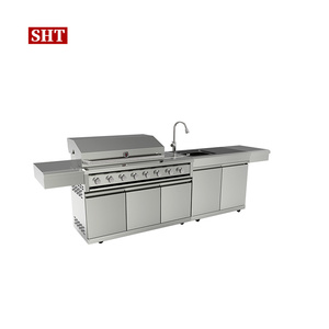 Réfrigérateur à <span class=keywords><strong>vin</strong></span> modulaire en acier inoxydable, barbecue, armoire de cuisine extérieure - Product Image 1