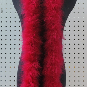 Boas en plumes de dinde miniatures de 2 m et 40 g, bandes de plumes décoratives pour la décoration de mariages, de danses et de fêtes - Product Image 5