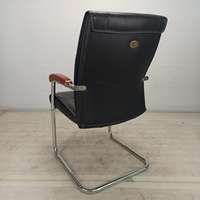 Chaise de bureau moderne en cuir siège confortable chaises visiteurs gestionnaire d'ordinateur chaise arquée de luxe