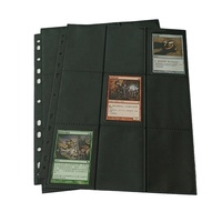 Nuevo Clear Top Loading 9 Pocket Binder Album Pages Fit Juego de mesa y fundas para tarjetas coleccionables