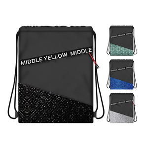 Mochila de Gimnasio Resistente de Fábrica para Hombre y Mujer, Ligera, con Cordón, Bolsillo con Cremallera, para las Cuatro Estaciones, Color Personalizado - Product Image 1