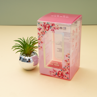 Boîtes cadeaux en plastique transparent PET avec logo personnalisé, pliables, emballage plat, impression offset UV, estampage à chaud, emballage rectangulaire jetable