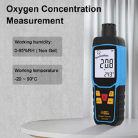 ST8100B Monitor de Calidad del Aire Interior de Mano Termómetro de Temperatura Alarma 0 a 30% Analizador de Gas de Oxígeno O2 Detector Tester Meter